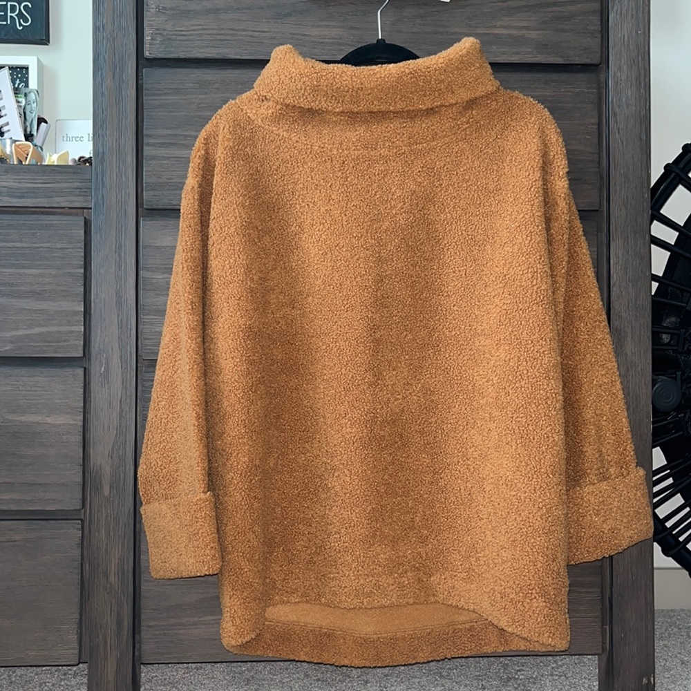 Loft Turtleneck Sherpa Sweater
